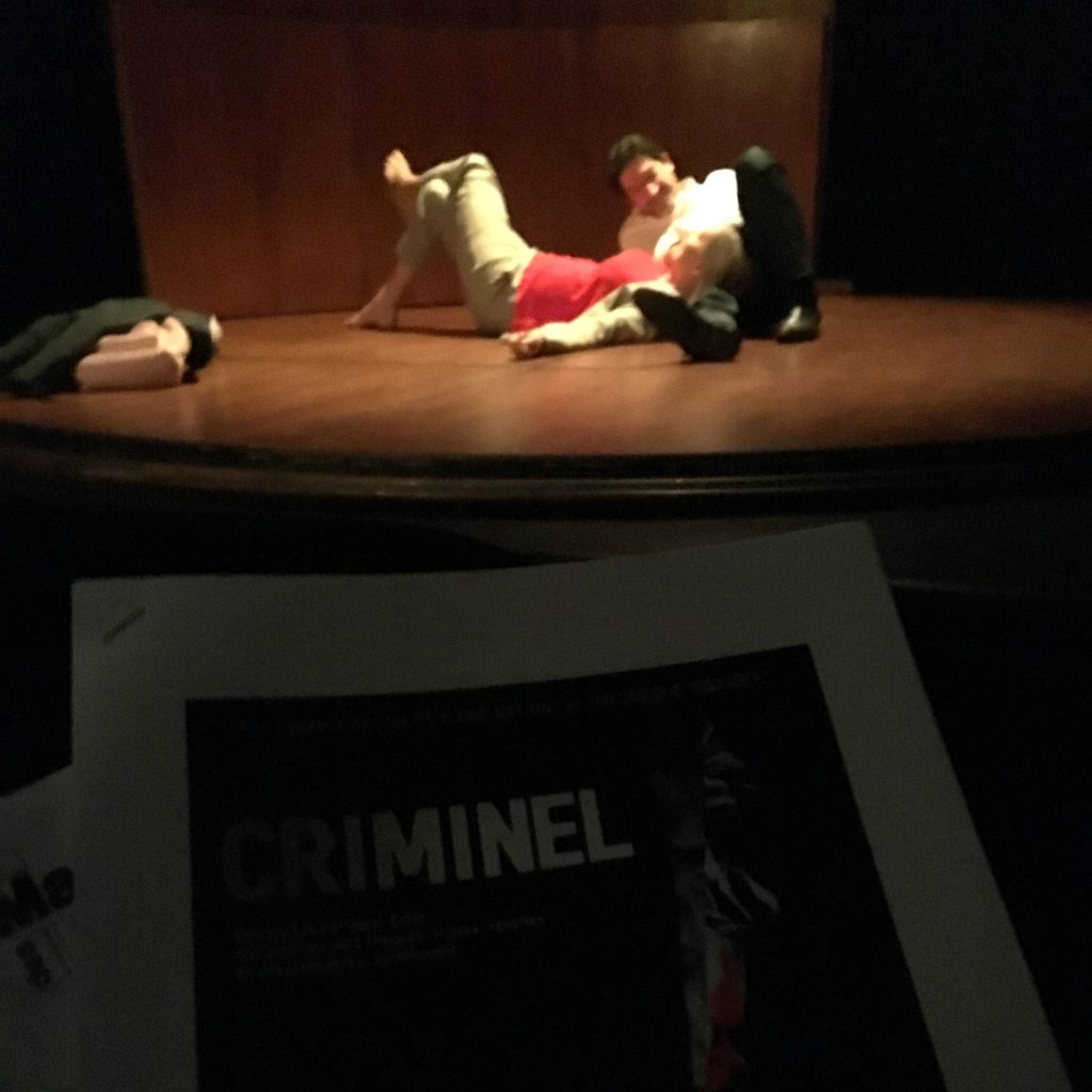 criminel yann reuzeau critique avis paris théâtre manufacture abbesses quatrième mur blog théâtre avis